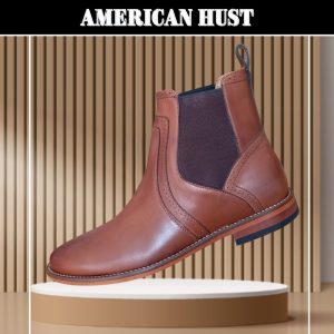 Botines Chelsea Cuero Caoba.