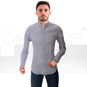 Camisa Lino Celeste