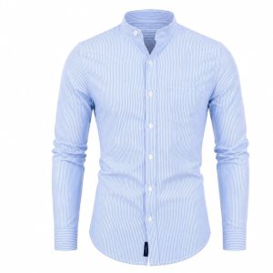Camisa Lino Celeste