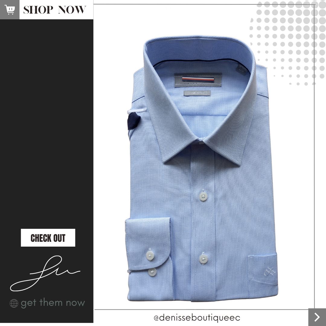 Camisa Celeste textura