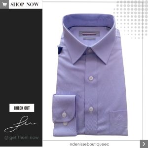 Camisa Lila textura Rayada (delgada)