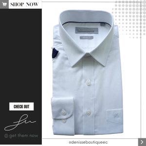 Camisa Blanca textura líneas Mate