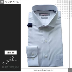 Camisa Blanca textura Rombos