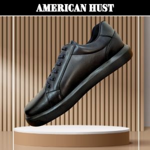 Zapatillas de Cuero Negro