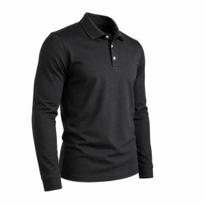 Camiseta con Cuello Negro
