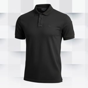 Camiseta con Cuello Negro