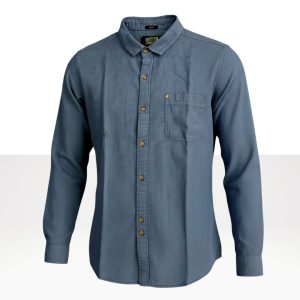 Camisa Franela Celeste Textura