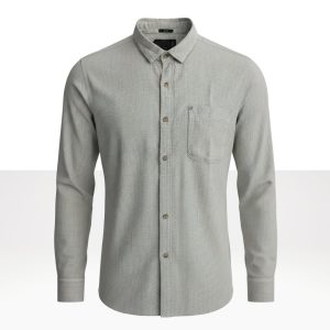 Camisa Franela Beige Textura