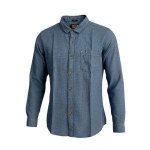 Camisa Franela Celeste Textura