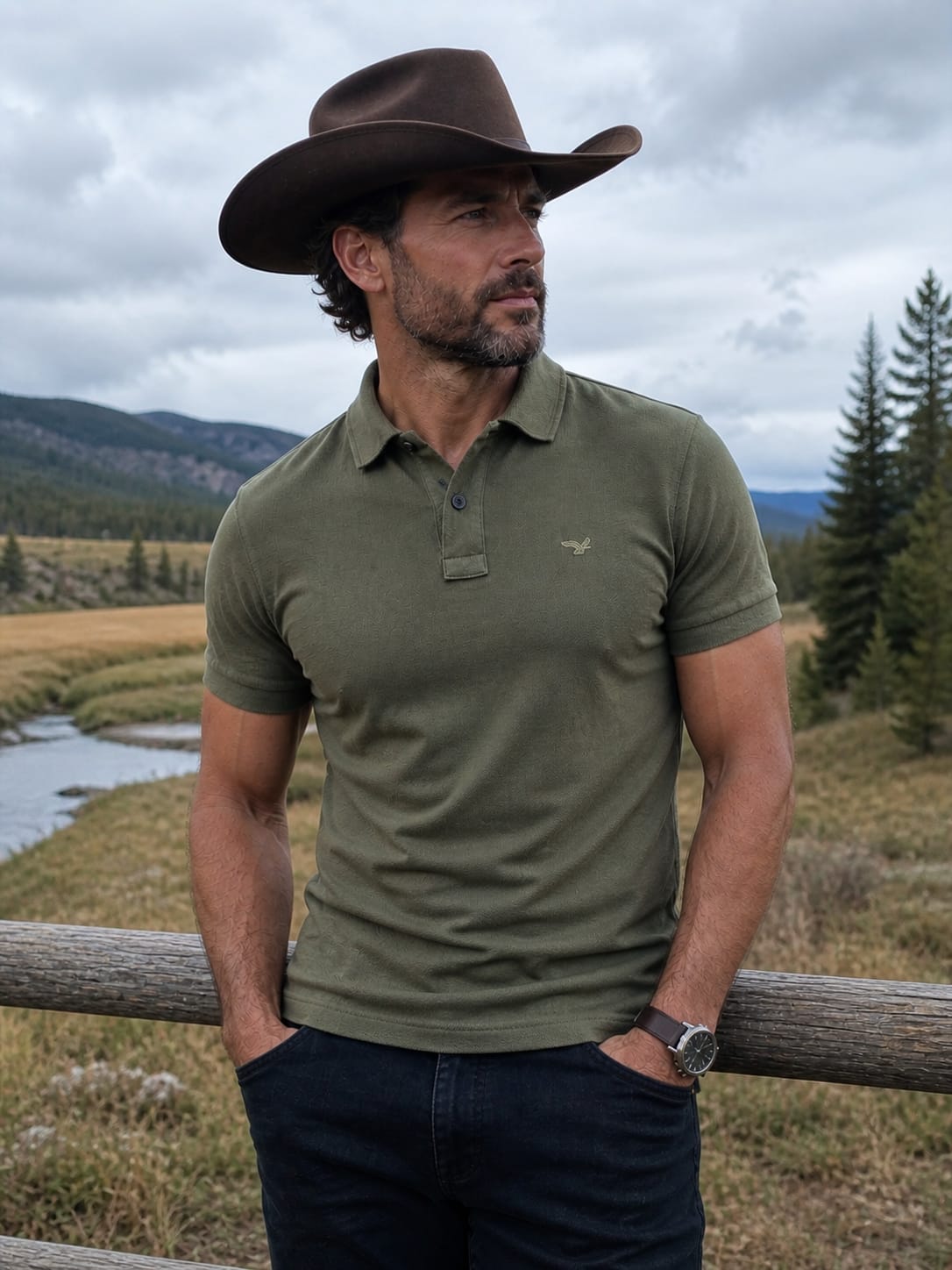 Camiseta polo Verde